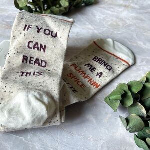 Maurices Fall Pumpkin Spice Crew Socks